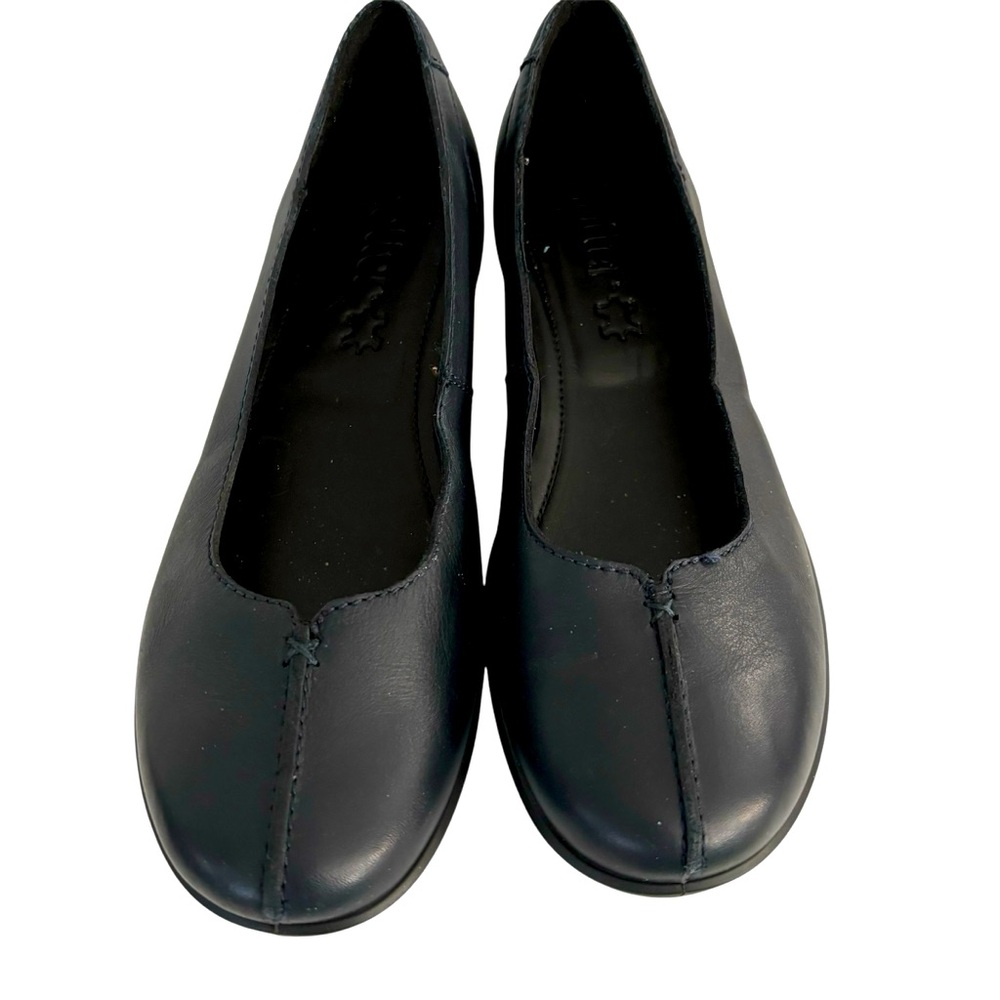 Hotter Women’s Shoes Size 8 Robyn Flats Blackk Leatherher Casual Slip On Loafer